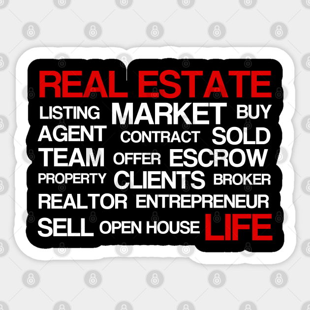 The Real Estate Words Sticker by The Favorita